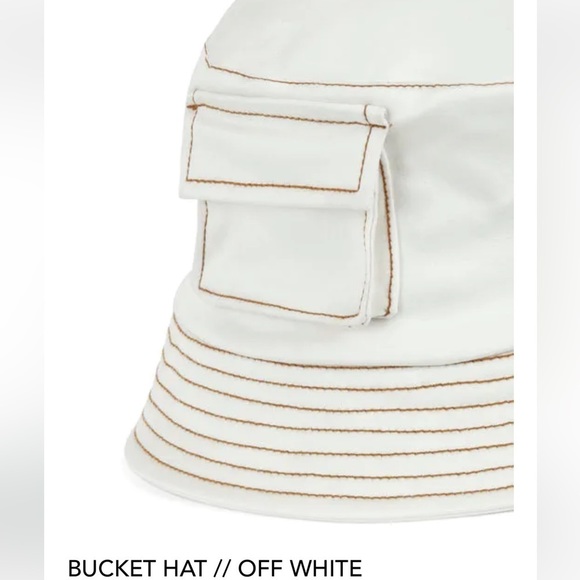 LAINA Rauma white denim bucket hat - Picture 2 of 7